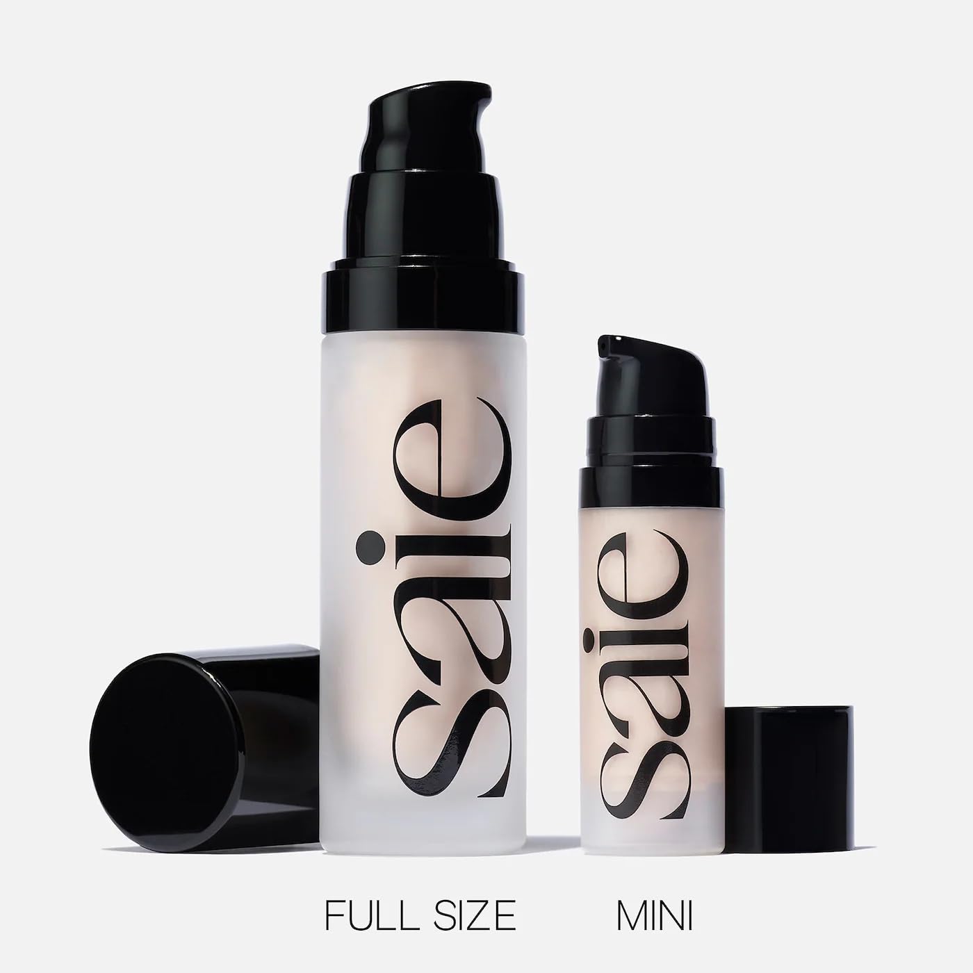 Saie Glowy Gel on shoulders for even luminous glow