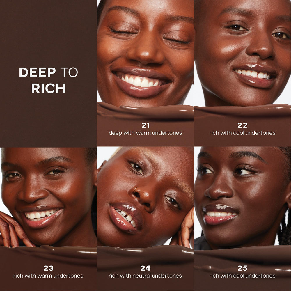 Saie Slip Tint application close-up demonstrates a smooth, blendable texture.