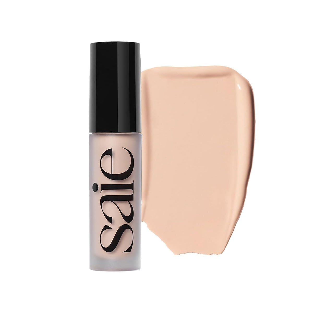 Saie Slip Tint bottle close-up showing radiant finish and lightweight texture.