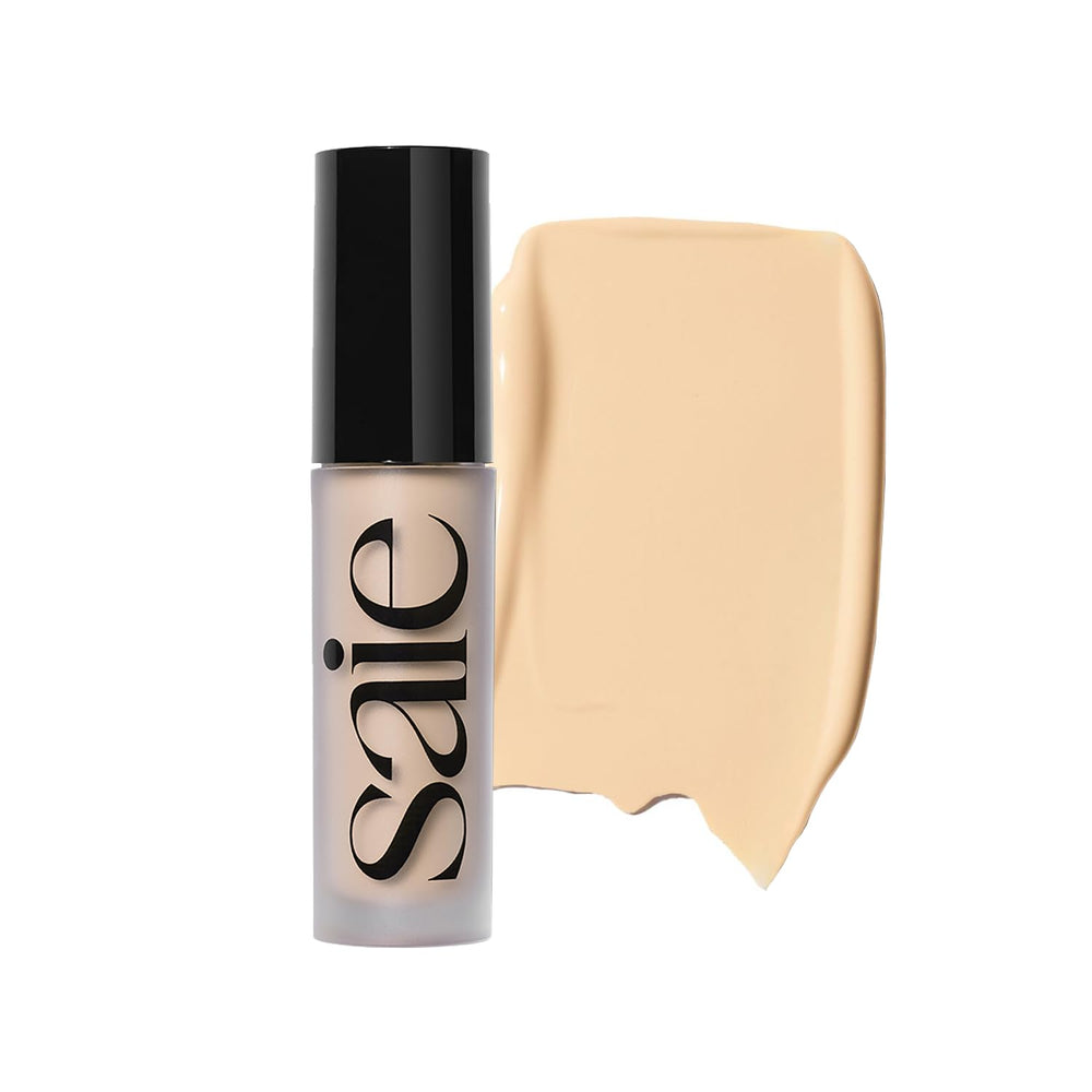Saie Slip Tint packaging close-up, premium on-the-go concealer solution.