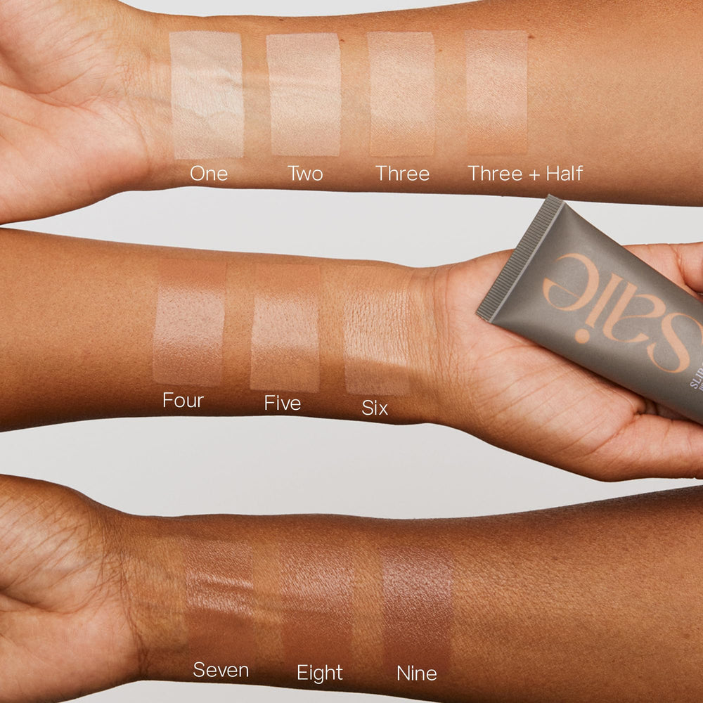 Shade Six suits medium to tan tones with golden undertones.