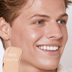 Saie Slip Tint skin swatch shows peach undertones on light to medium skin.