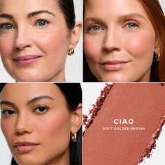 Saie SuperSuede close-up reveals hyaluronic acid-infused formula for hydrating wear.