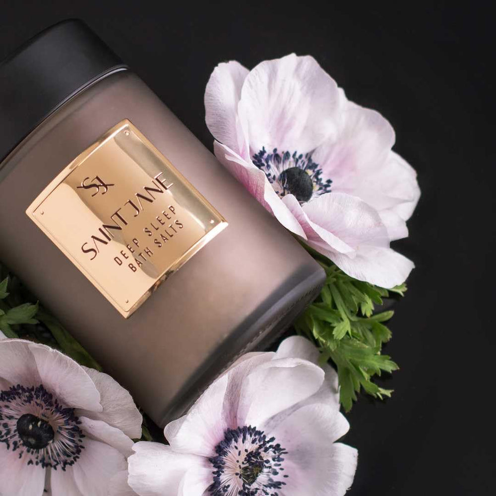 SAINT JANE Deep Sleep Bath Salts floral infusions evoke spa-like aroma and soft skin