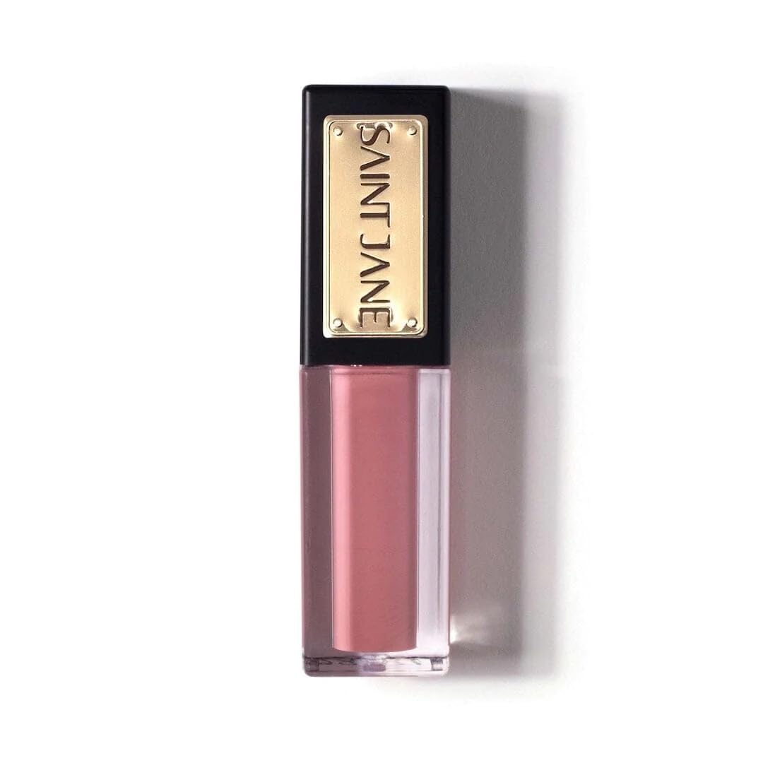 Saint Jane Luxury Lip Oil cloud bottle highlights hydrating, antioxidant-rich formula.