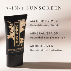 SAINT JANE Luxury Sun Ritual blurs pores with mineral SPF 30