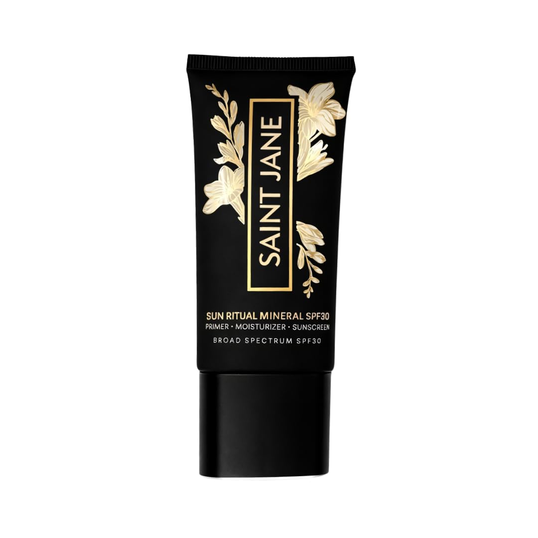 SAINT JANE Luxury Sun Ritual showing sheer coverage on skin for a natural look