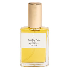 Saint Rita Parlor Signature Parfum bottle featuring rose notes for a calming evening ritual.