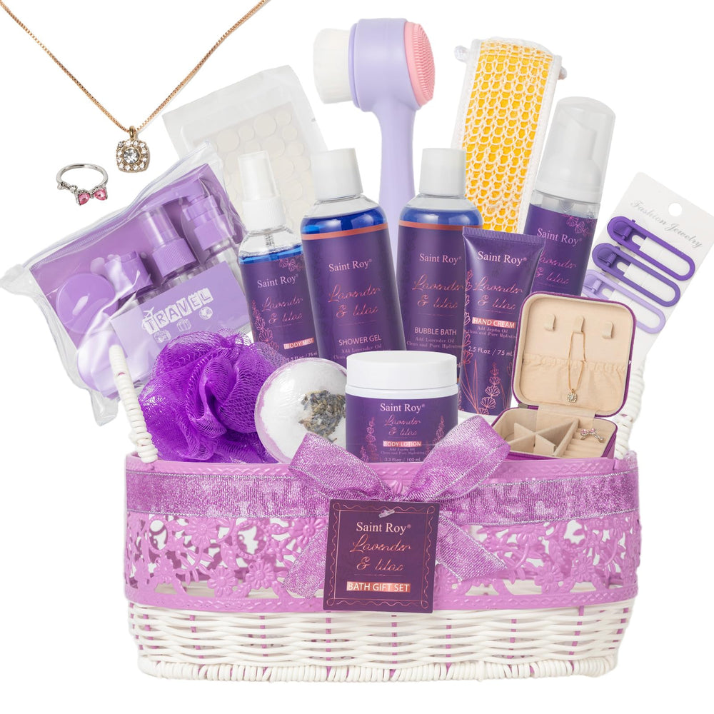 Saint Roy 22pcs bath gift set in a box showcases premium gifting