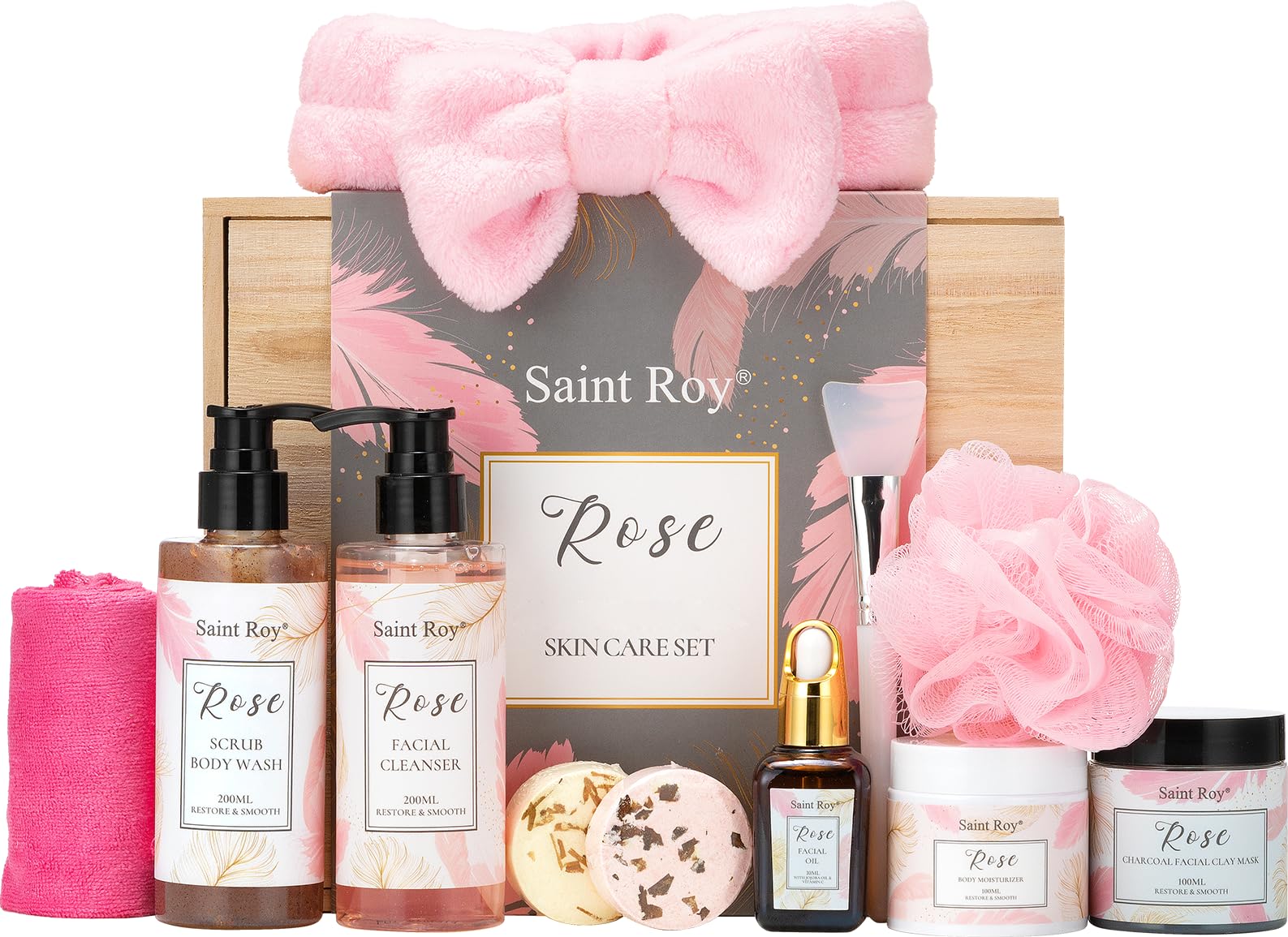 Saint Roy Gift Box presents premium spa gifts for birthdays or holidays.