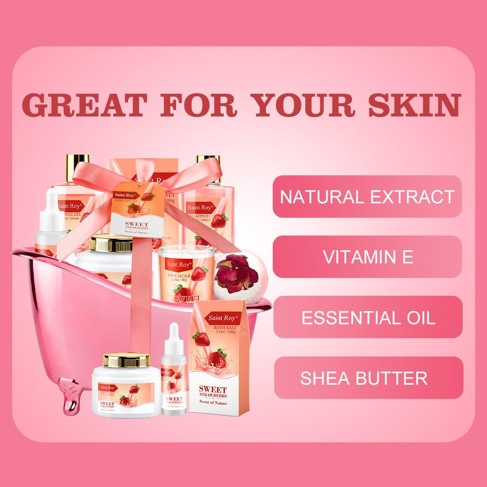 Saint Roy spa kit jojoba oil nourishes skin for a silky feel