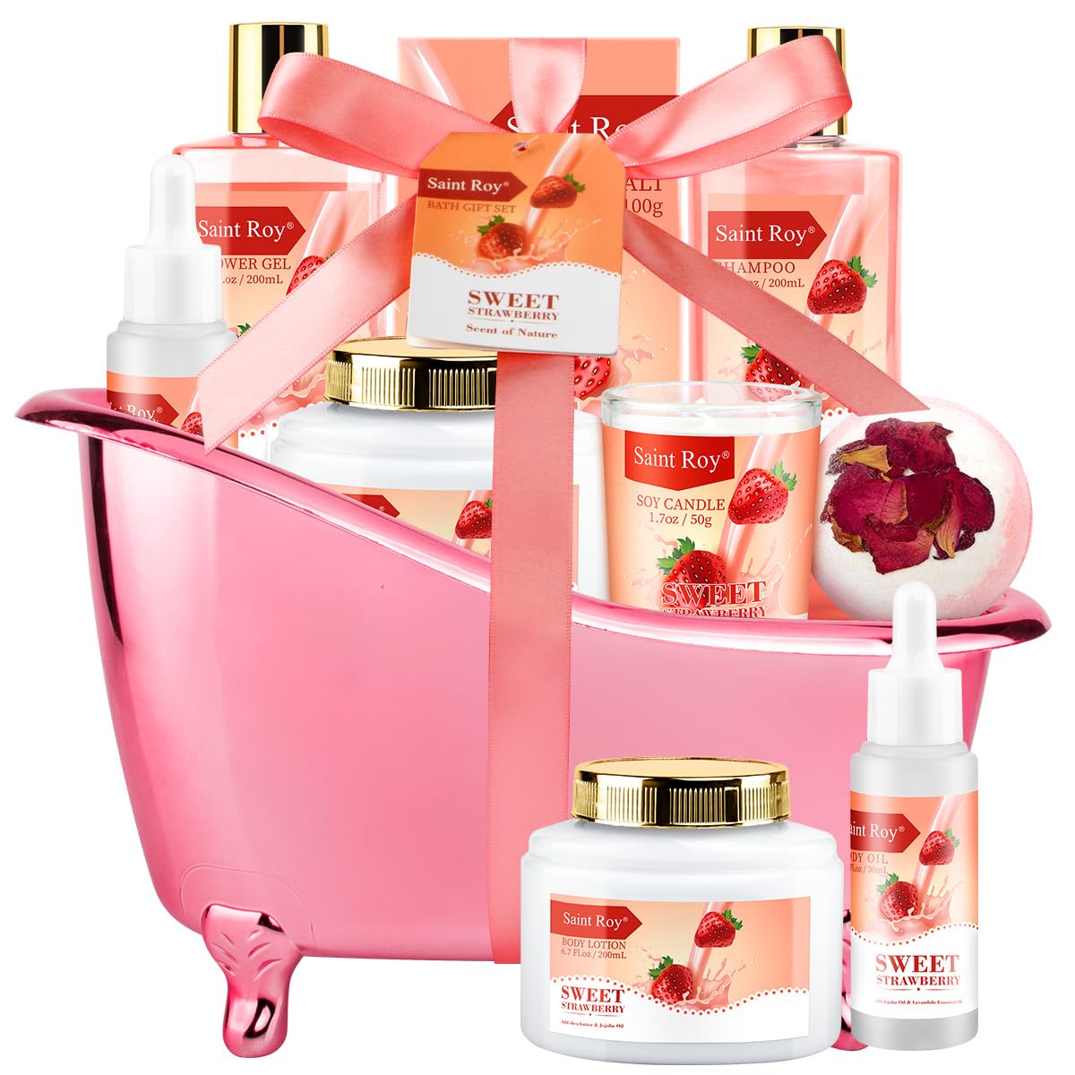 Saint Roy spa kit shower gel product on display for daily pampering