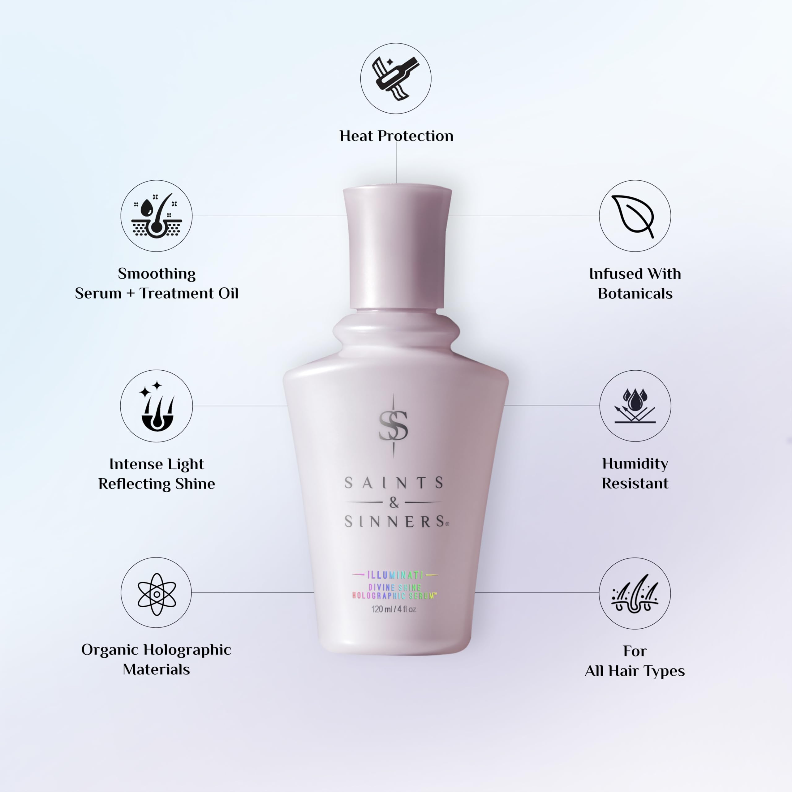 Saints and Sinners Illuminati Divine Shine serum drop ready for application