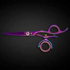 Saki Kohana pink swivel thinning shears 5.5 inch for even texture