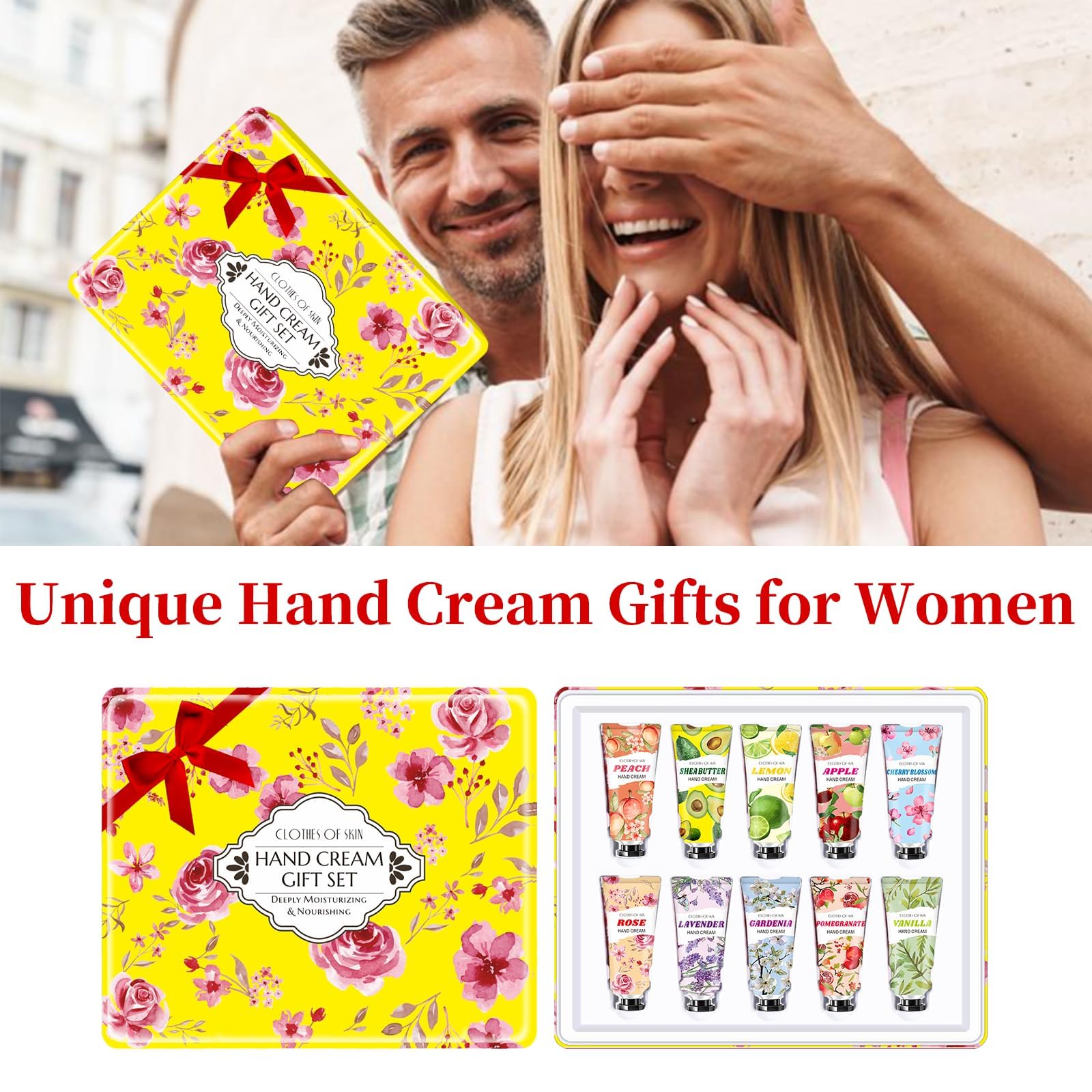 Sakose hand cream assortment of fragrances for daily mood uplift.