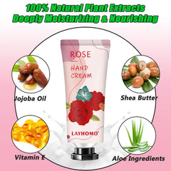 Sakose travel-size hand creams, lightweight tubes ideal for on-the-go moisture.