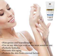 Salcoll hand cream tube close-up highlighting creamy texture