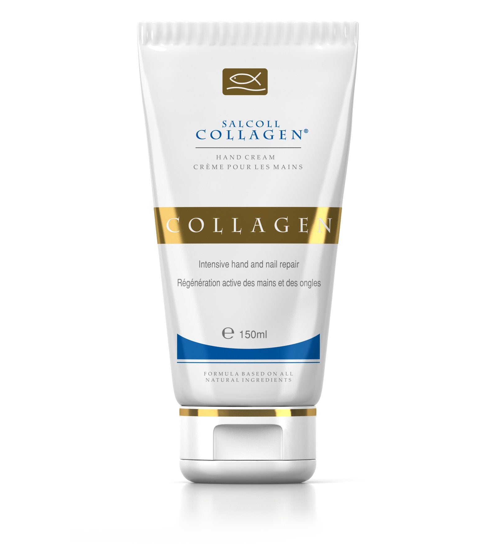 Salcoll Pure Bioactive Hand Cream texture swatch for smooth hands
