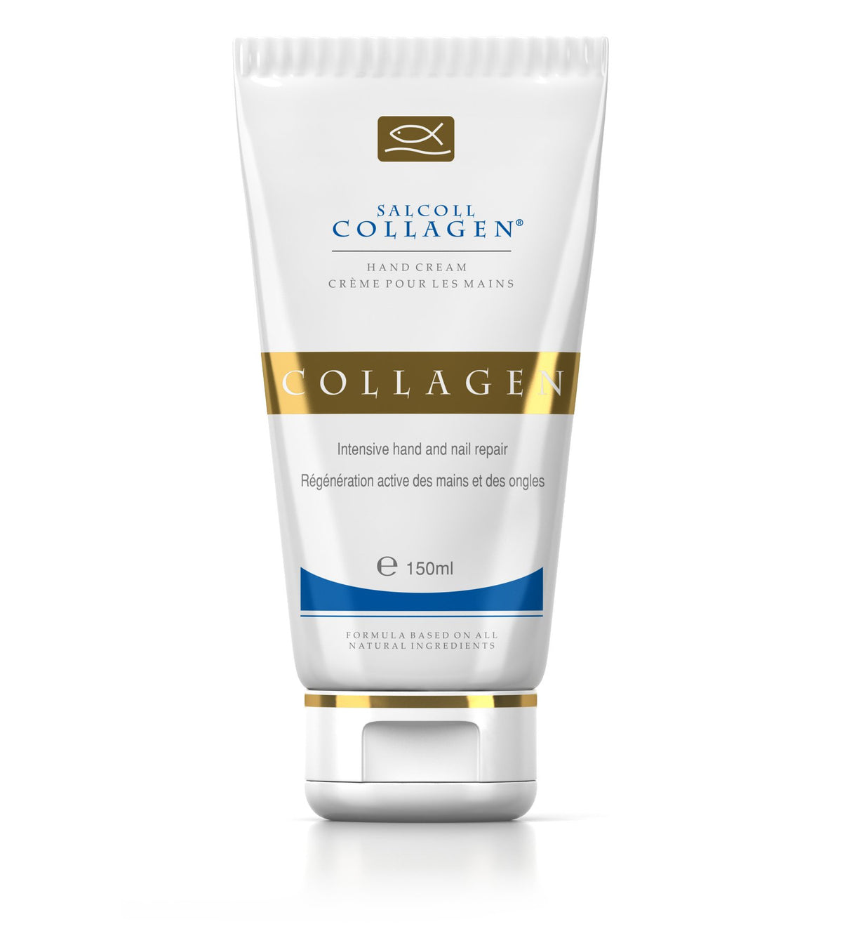 Salcoll Pure Bioactive Hand Cream texture swatch for smooth hands