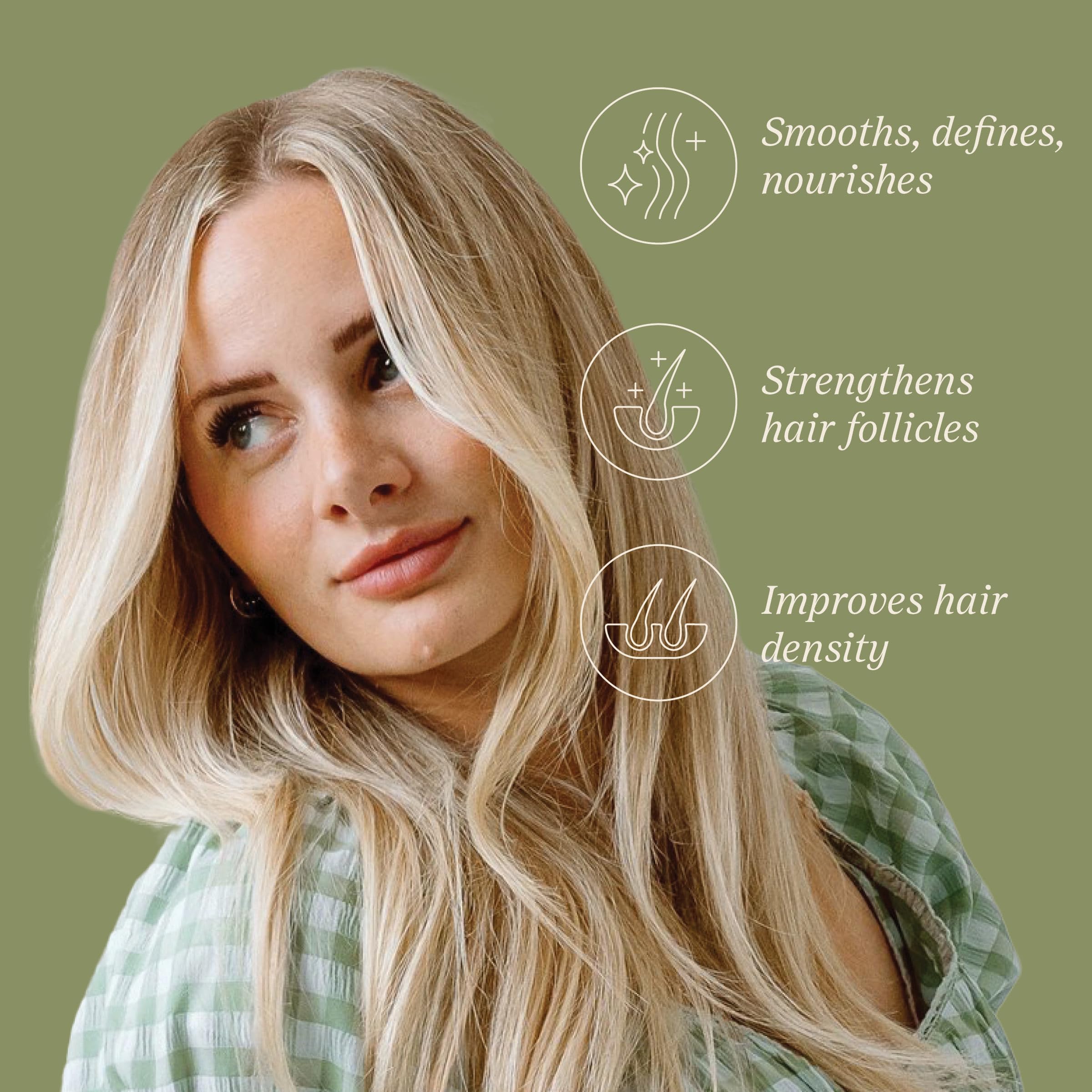Salee styling cream heat-humidity protection helps maintain style.