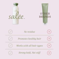 Salee styling cream smoothing gloss adds defined shine without heaviness.