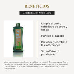 Creamy lather from SALERM Biokera Natura Honey shampoo washes away buildup