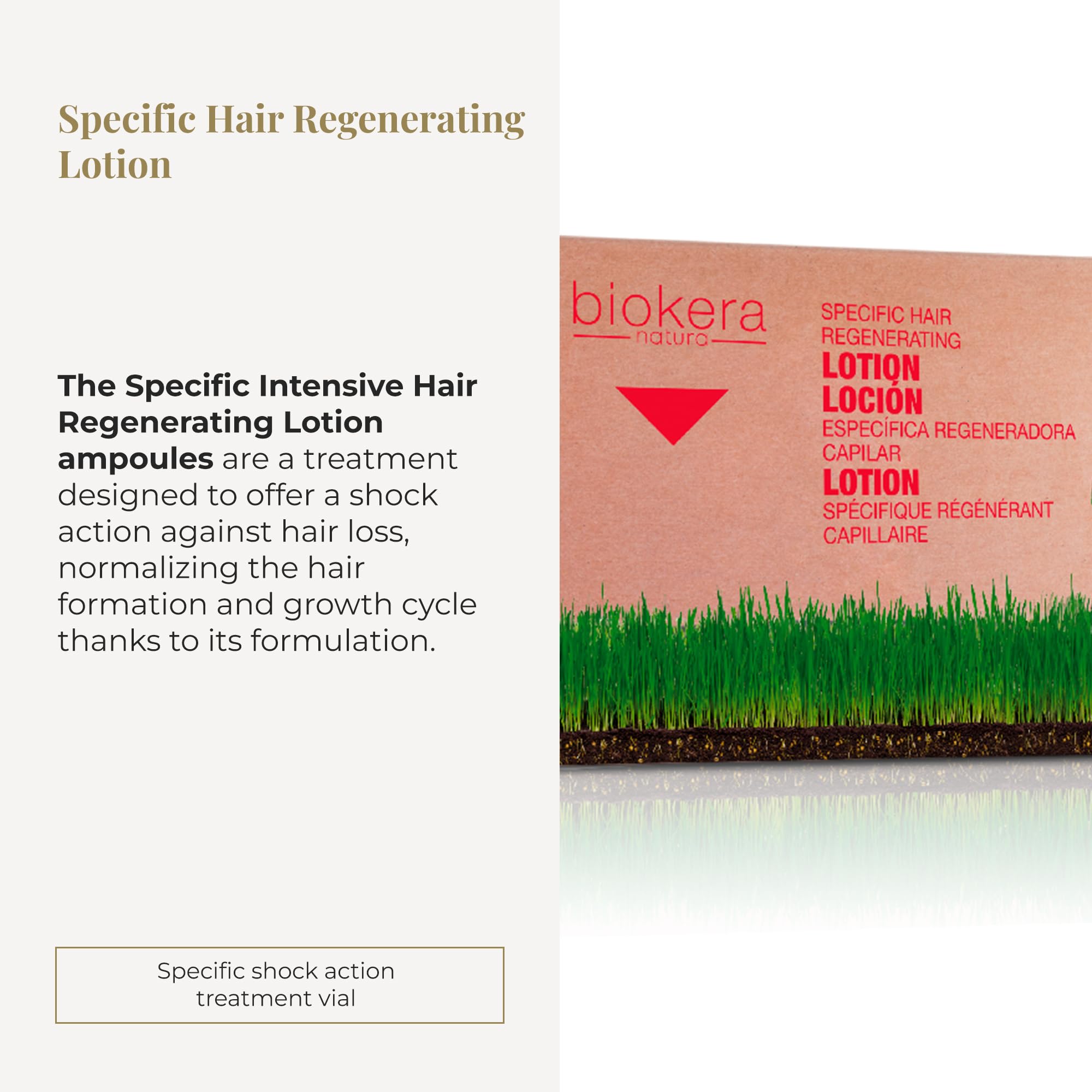 SALERM Biokera Natura Intensive Scalp Serum application demonstrates easy nightly scalp massage