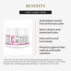 Texture close-up reveals creamy, nourishing formula for dyed or treated hair.