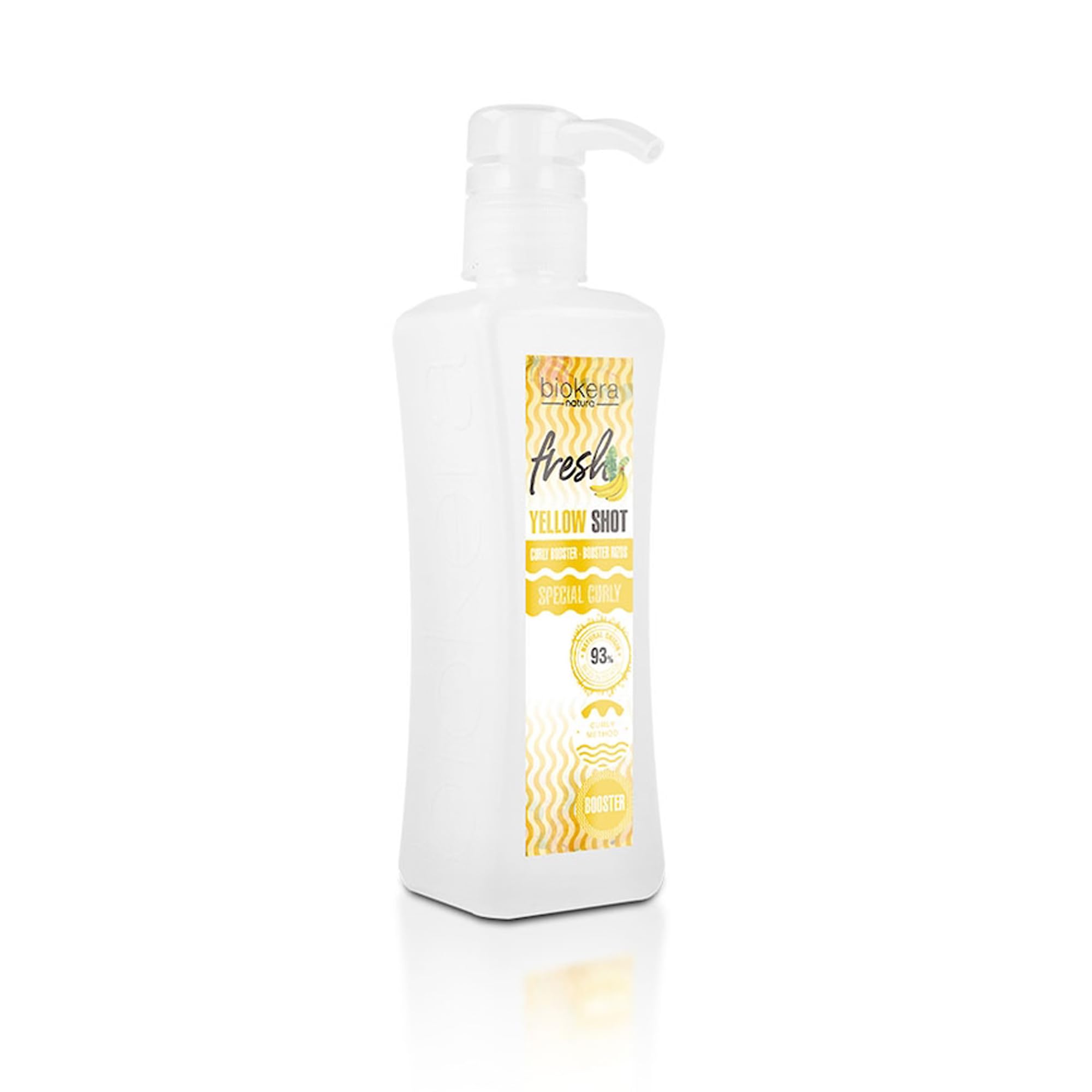 SALERM Curly Booster Yellow Shot bottle front for defined, hydrated curls