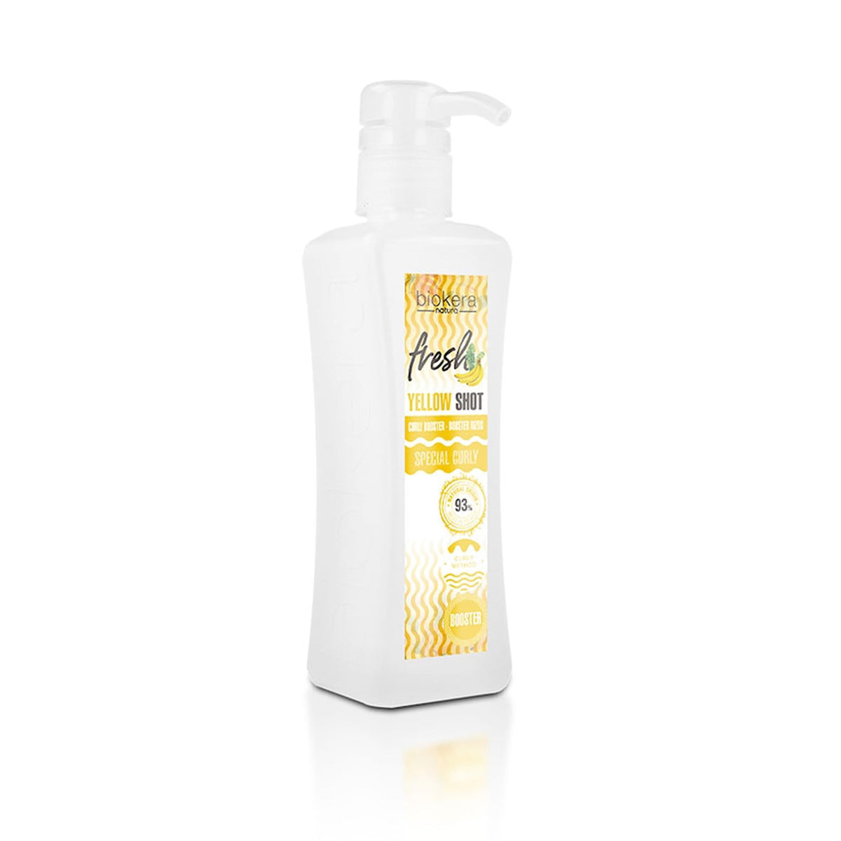 SALERM Curly Booster Yellow Shot bottle front for defined, hydrated curls