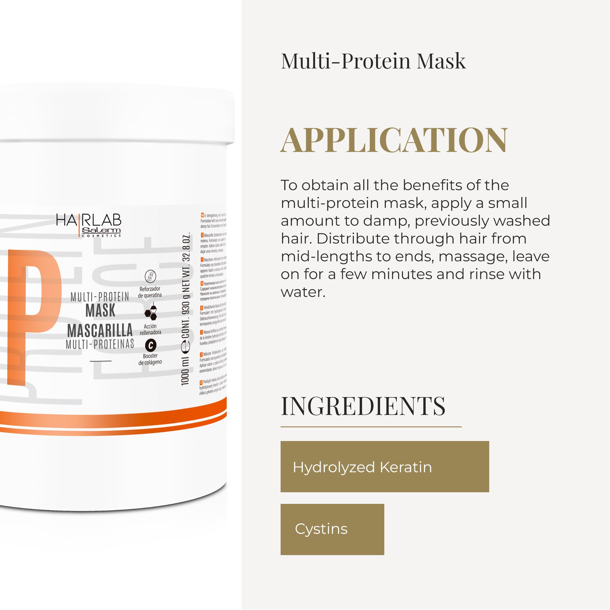SALERM application on damp hair showing even distribution and efficient use.