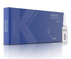 SALERM Keratin Shot Keramix ampoules pack for long-lasting smoothing and shine