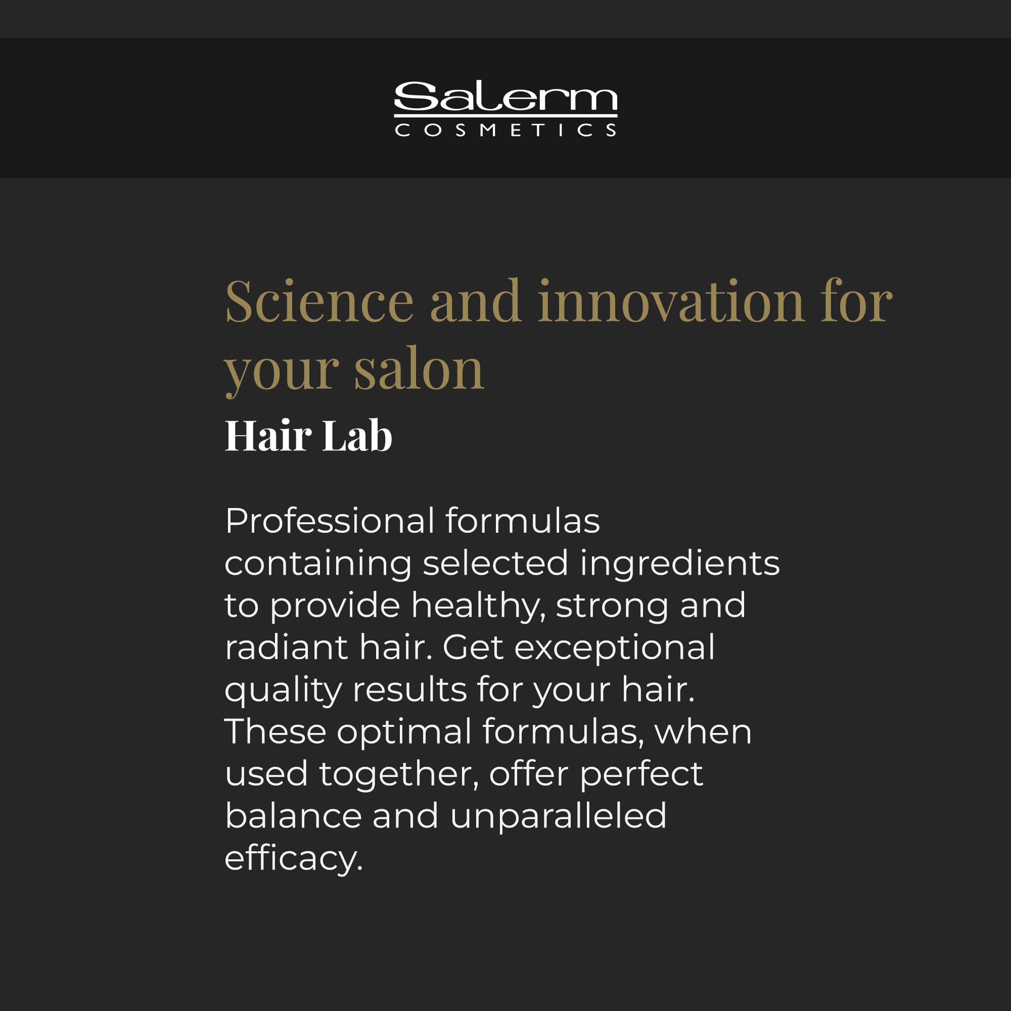 Salerm Lisos Hair Lab Mask heat protection up to 200°C during styling