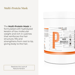 SALERM Multi-Proteins Hair Lab bottle view emphasizing nourishing, volume-adding care.