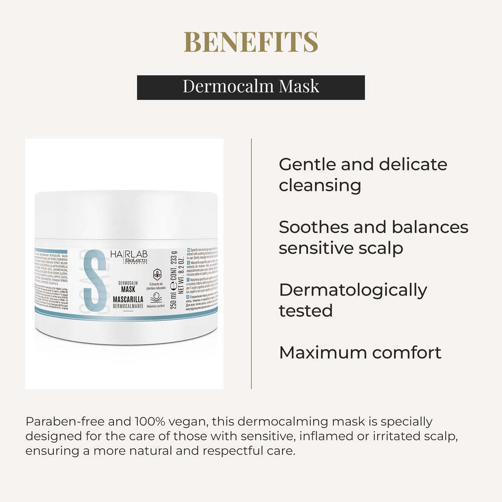 SALERM Dermocalm mask with Rosemary accent suggests invigorating scalp balance