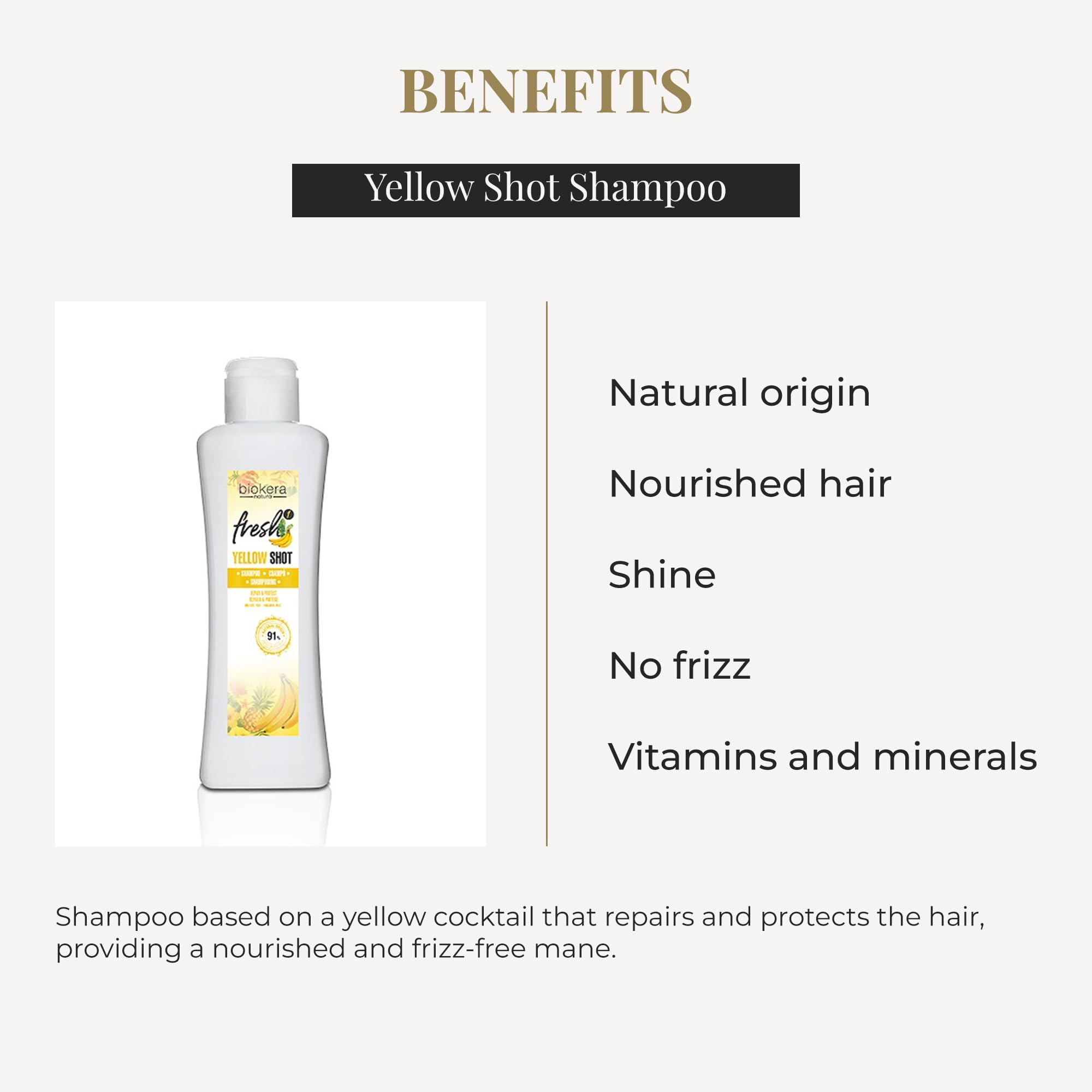 SALERM Yellow Shot mango butter demonstrates creamy hydration for hair care.