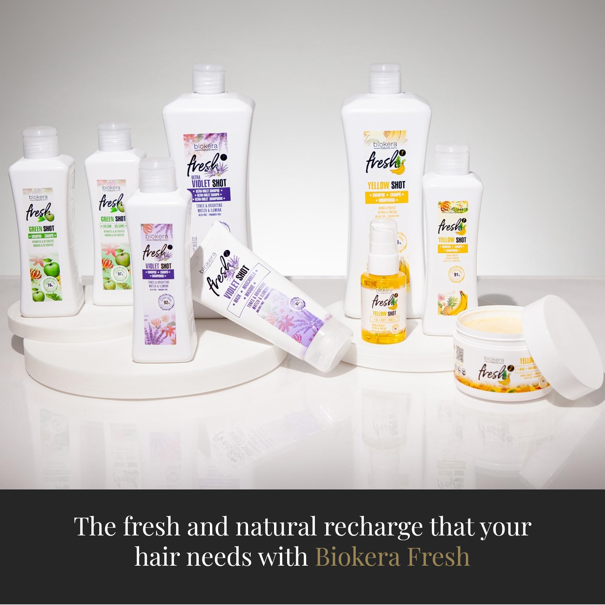 SALERM Yellow Shot sulfate-free formula keeps scalp comfortable and balanced.