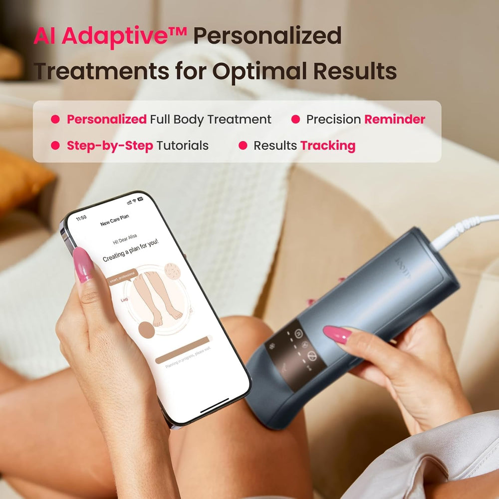 SALLOOT bikini-area treatment mode targets delicate zones with care.