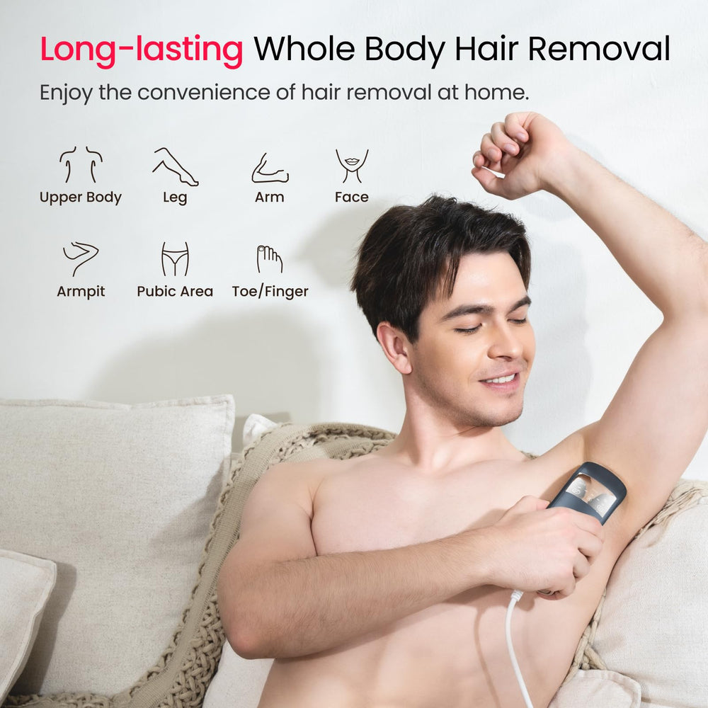SALLOOT bikini line and underarms using gentle, controlled settings