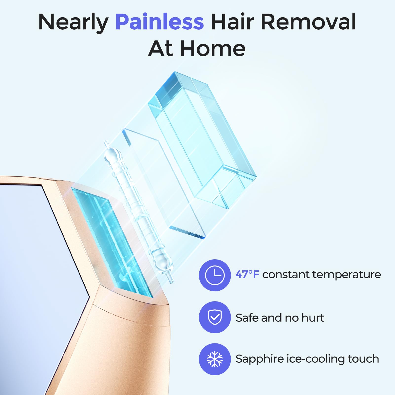SALLOOT device suitable for full-body use including face, legs, bikini