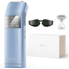 Salloot Trinity i15 Pro dual-lights in action for fast at-home hair removal