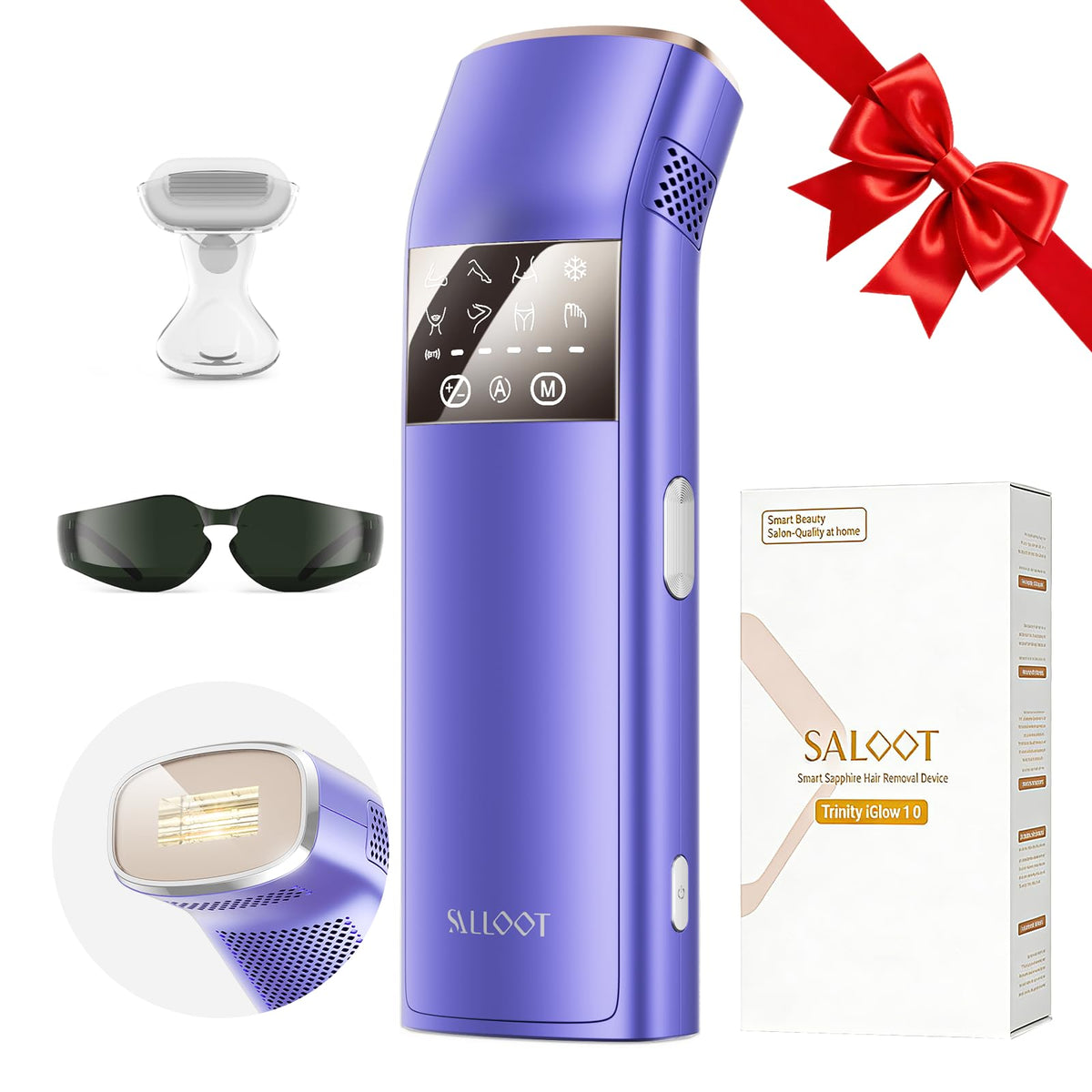 SALLOOT triple-pulse IPL device for quick at-home hair removal sessions