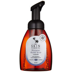 Sally B's Lavender Foaming Hand Soap bottle shown for gentle cleansing suitable for sensitive skin.