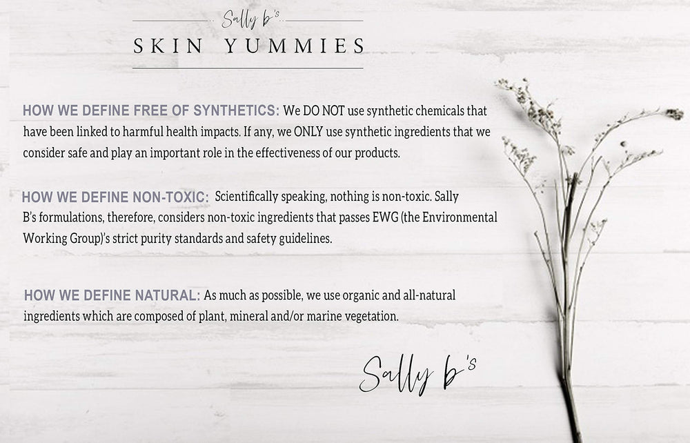 Close-up of Sally B's Serum label highlighting peptide formula for collagen support.