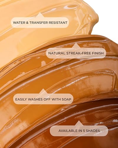 Sally Hansen Airbrush Legs medium water resistance test illustrates durable leg makeup.
