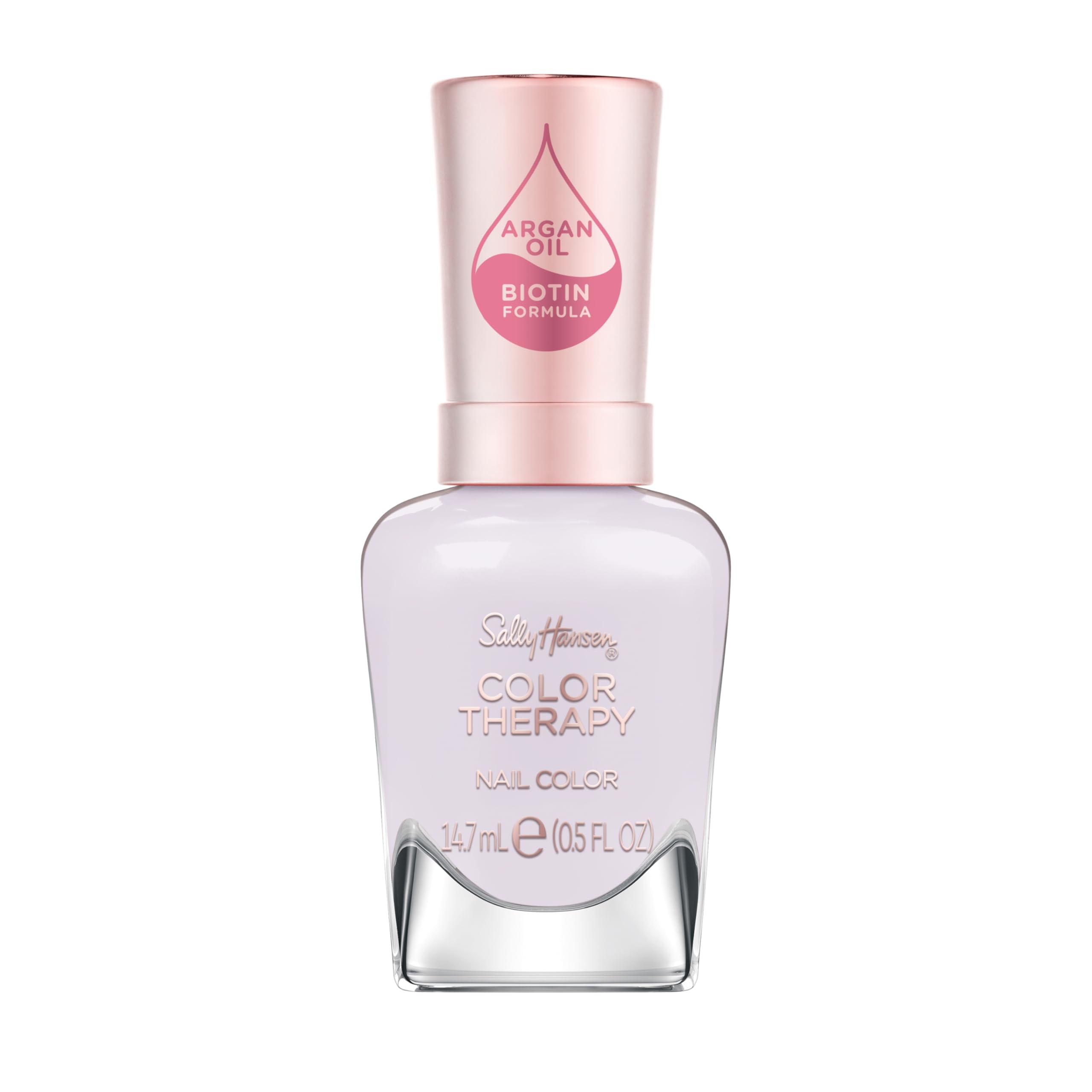 Sally Hansen Color Therapy bottle in soft purple delivers a glossy salon-look finish.