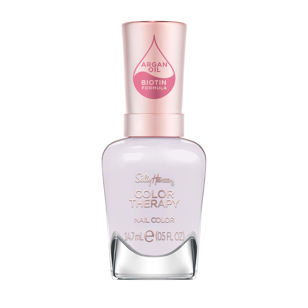 Sally Hansen Color Therapy bottle in soft purple delivers a glossy salon-look finish.