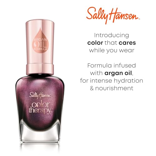 Sally Hansen Color Therapy bottle close-up highlights premium bottle design.