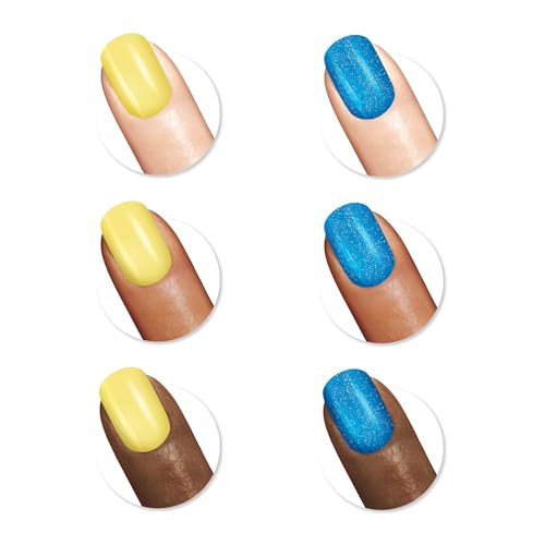 Sally Hansen Insta-Dri Despicable Me Blue Over bottle emphasizes bold royal blue.