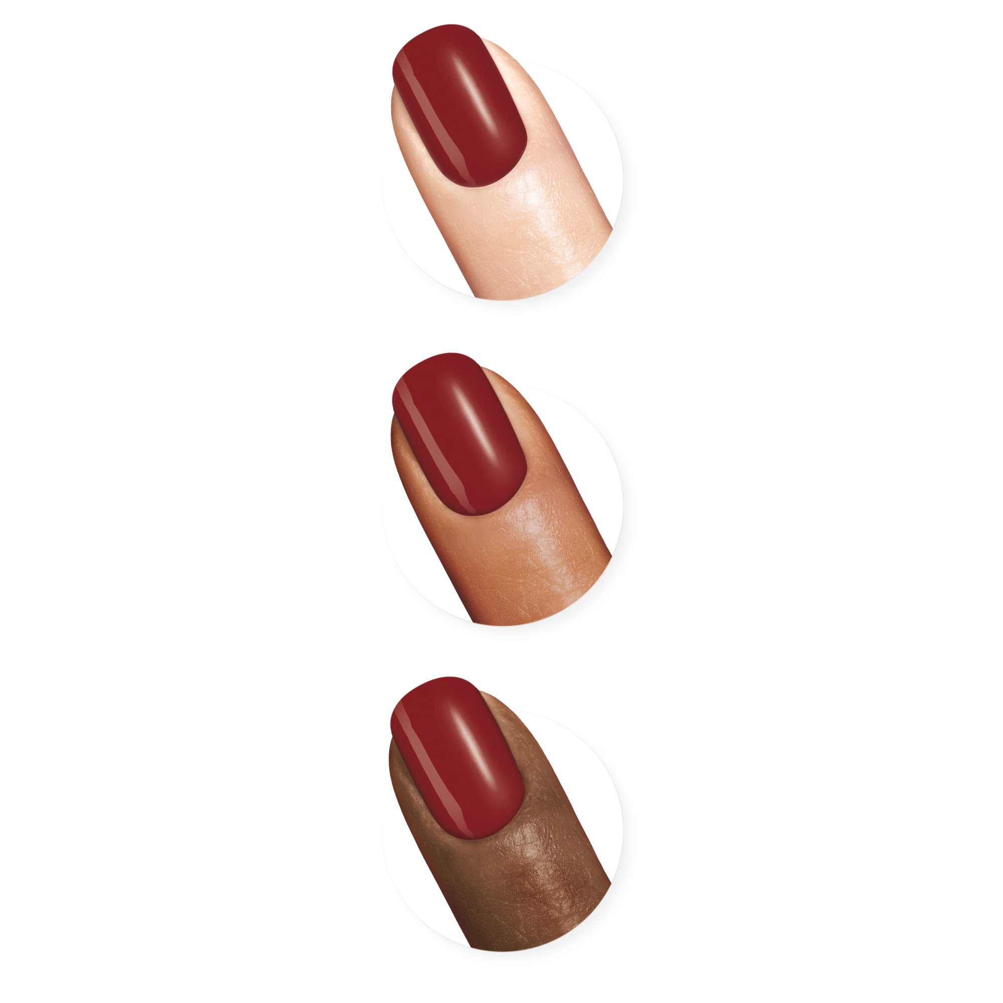 Sally Hansen Miracle Gel Dig Fig brush demonstrates easy two-step at-home application.